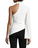 Briah One-Shoulder Tie-Side Top