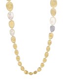 Lunaria Long Mother-of-Pearl Station Necklace with Diamonds, 39"