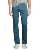 Slim Five-Pocket Pants, Blue