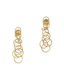 18k Gold Honolulu Earrings, 1.5"L