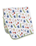 Jungle Rumble Striped Footie Pajamas, Navy, Size 0-9 Months