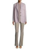 Kelsey Two-Button Jacket, Rose
