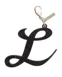 Alphabet L Bag Charm, Starlight Silver
