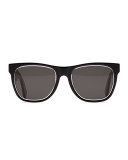 Classic Square Sunglasses, Achromatic