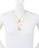 Metal Heart & Padlock Necklace Set
