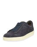 Russell Suede Low-Top Sneaker, Navy