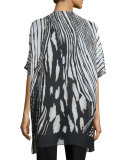 Summer Safari Short-Sleeve Cardigan, Plus Size