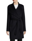 Double-Face Long Wrap Coat 