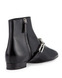 Lennox Leather Link Bootie, Black