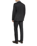 Johnstons Lennon Tonal-Grid Slim-Fit Basic Suit, Black