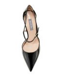 Phoebe Patent Mary Jane Pump, Black