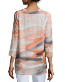 Zelah Silk Printed Blouse
