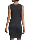Ribbed Knit Sleeveless Sweaterdress