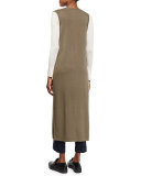 Torina Sl Refine Sleeveless Cardigan, Moss