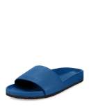Gavin Leather Pool Slide Sandal, Surf