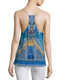 Shoestring-Strap Embellished Top, Palace of Dreams