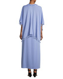 Pique Knit Long Tank Dress, Lavender