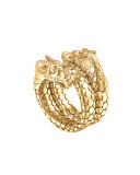 Gold Naga Dragon Coil Ring