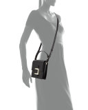 Ms. Viv Mini Leather Shoulder Bag, Black