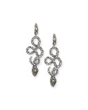 Legends Cobra Gold & Silver Drop Earrings