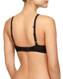 Halo Molded Underwire Bra, Black