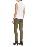 Blossom Biker Pants, Army Green
