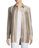 Carlise Long Silk Blouse