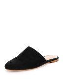 Camoscio Suede Slide, Black