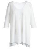 Dolman-Sleeve Boxy Organic Linen Tunic, Plus Size