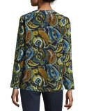 Libby Printed Silk Blouse 