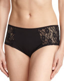 Arizona Low-Rise Lace Hotpants, Black