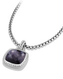 Albion Pendant with Black Orchid and Diamonds