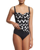 High-Waisted Tummy Toner Swim Bottom, Plus Size