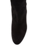 Demistrong Suede Over-the-Knee Boot, Black