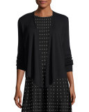 4-Way Lightweight Cardigan, Black Onyx