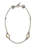 Daphne Silver & 18k Gold Chain Necklace