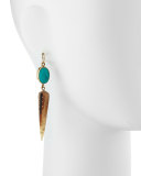 Ndani Light Horn Spike Earrings