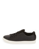 Men's Clyde MII Snakeskin-Textured Low-Top Sneaker, Black