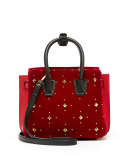 Milla Mini Studded Tote Bag, Ruby Red 
