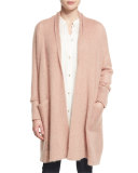 Washed Mohair-Blend Shawl Cardigan 
