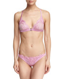 Windflower Soft Triangle Bra, Pink