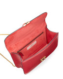 Medium Rolling Lock Shoulder Bag, Red