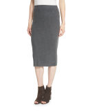 Fisher Project Cozy Luxe Wool Rib Pencil Skirt