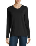 Long-Sleeve Organic Cotton Pocket Top