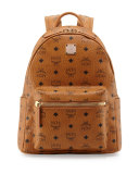 Stark Small Visetos Backpack, Cognac