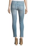 The Stiletto Distressed Skinny Ankle Jeans, Mid-Day Destroy