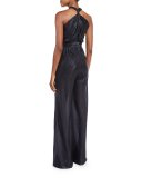 Shane Metallic Wide-Leg Jumpsuit