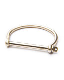 Screw Cuff Brass Bracelet