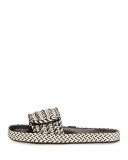 Enki Flat Rope Slide Sandal, Gray