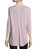 3/4-Sleeve V-Neck Tunic